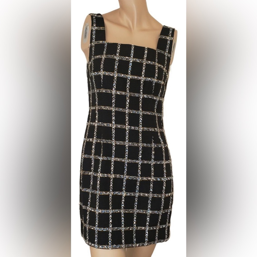 Jason Wu black plaid tweed business suit jacket and dress - Picture 4 of 7